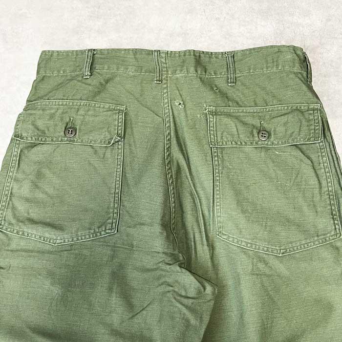 Early 60's U.S.ARMY Baker Pants Botton Fly OG-107 W38L33 60年代