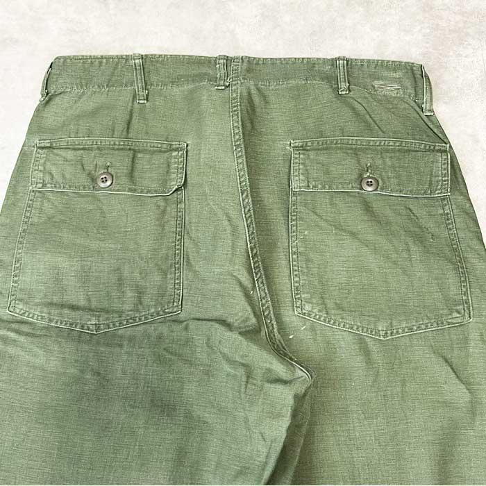 【W36×L31】 60年代 60s usarmy ベイカーパンツ og107 60's US ARMY Cotton Satin Baker Pants OG-107 W30 L31 / 60