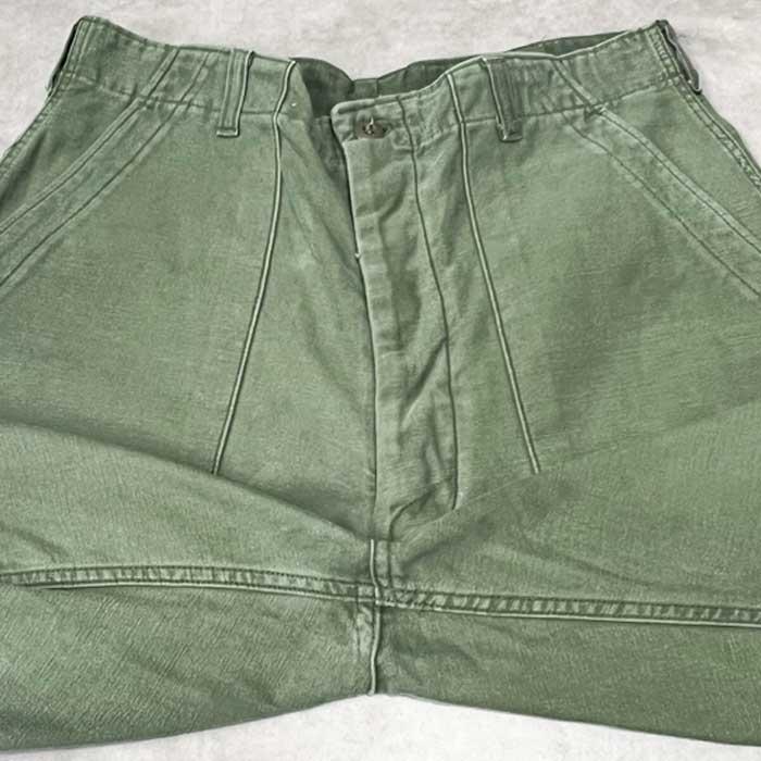60’s US ARMY ベイカーパンツ 60's～ U.S.ARMY ベイカーパンツ ジッパータイプ 実寸(29x27位