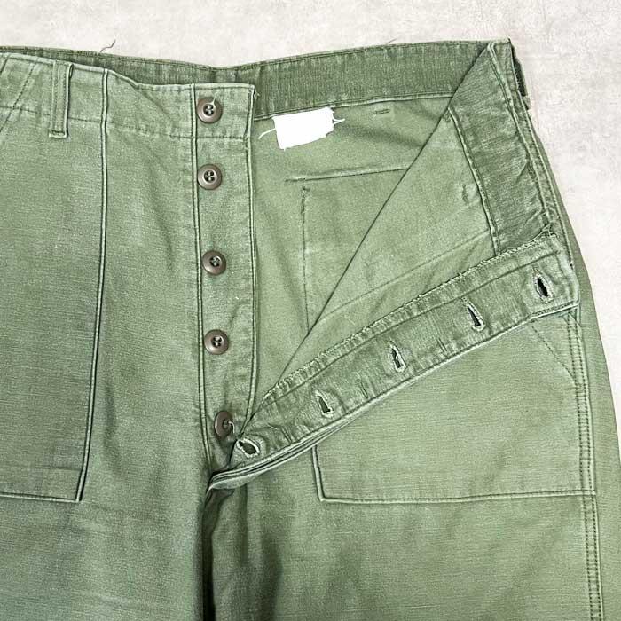 60's U.S.ARMY Baker Pants Botton Fly W33L33 60年代 ベイカー