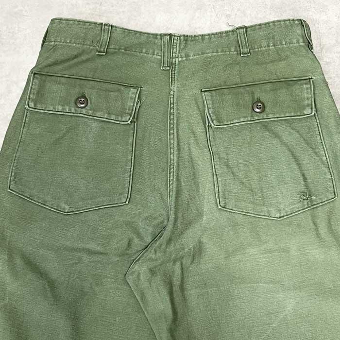 60's U.S.ARMY Baker Pants Botton Fly W33L33 60年代 ベイカー