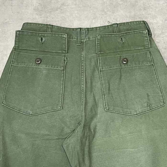 60's U.S.ARMY Baker Pants Botton Fly W33L33 60年代 ベイカー