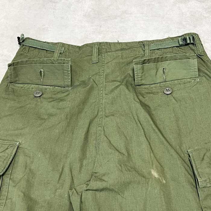 60's U.S.ARMY Jungle Fatigue Pants NON-RIP MEDIUM/LONG 60