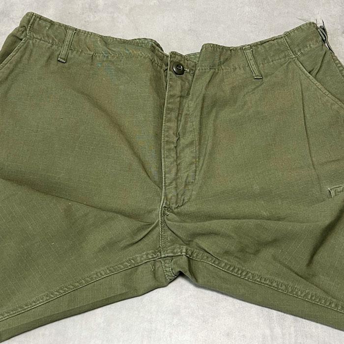 60's U.S.ARMY Jungle Fatigue Pants Rip-Stop LARGE/SHORT 60年代