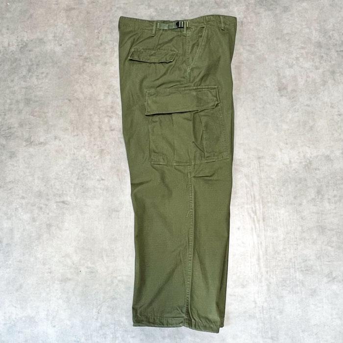 60's U.S.ARMY Jungle Fatigue Pants Rip-Stop LARGE/SHORT 60年代