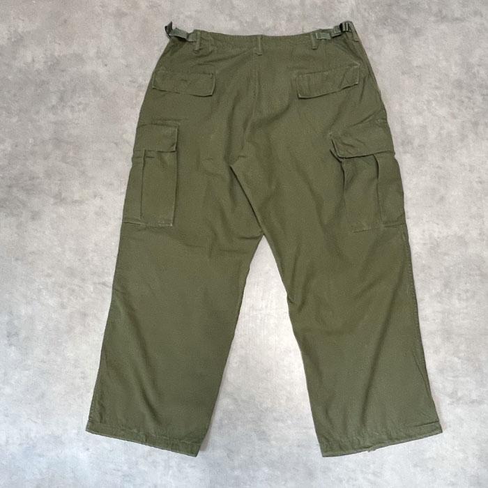 60's U.S.ARMY Jungle Fatigue Pants Rip-Stop LARGE/SHORT 60年代