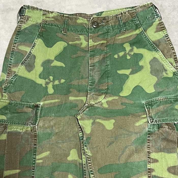 60's U.S.Military ERDL Leaf Camo Non Rip Jungle Fatigue
