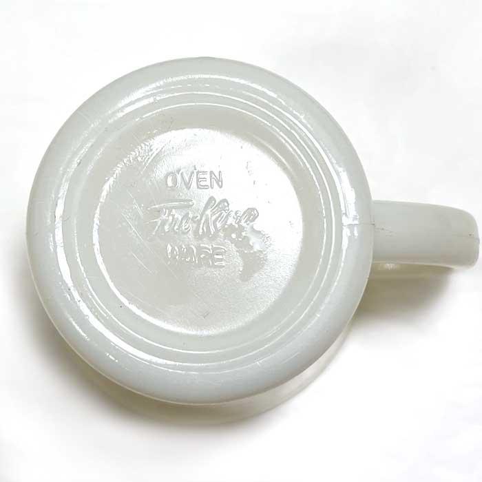 Vintage Anchor Hocking Fire King D-handle Mug IVORY WHITE Made in