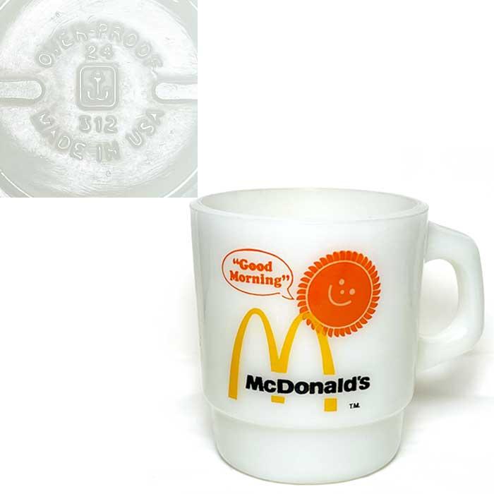 USA ファイアーキング　マクドナルド スタッキングマグ マクドナルド 1960年～1976年頃製造 Fire-King