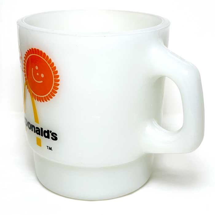 Vintage Anchor Hocking Fire King McDonald Advertising Stacking Mug