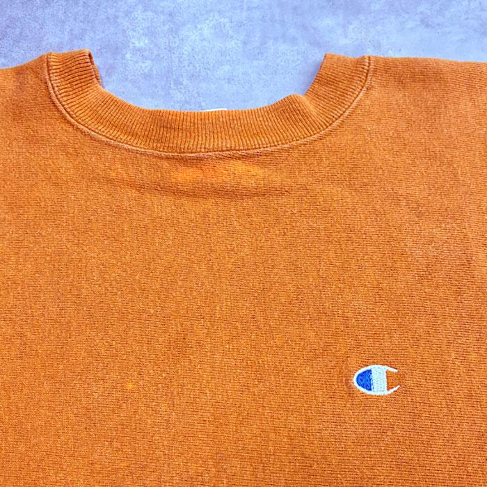 90's Champion Reverse Weave Made in USA ORANGE/XL