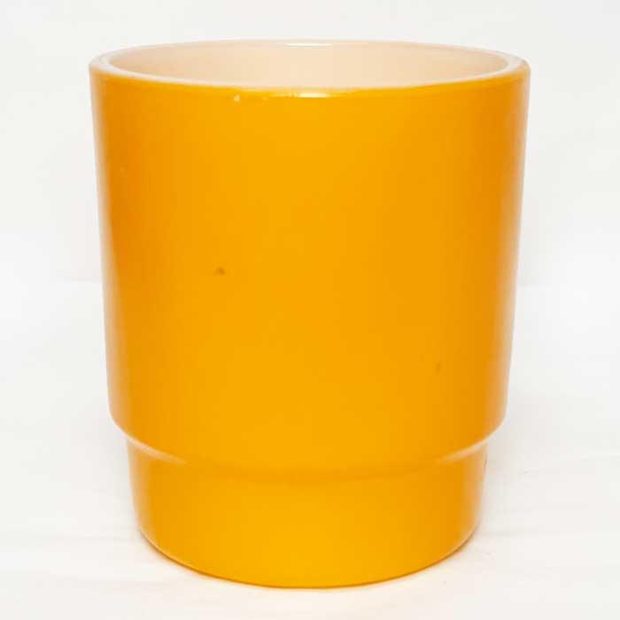 Vintage Anchor Hocking Fire King Stacking Mug ORANGE Made in USA
