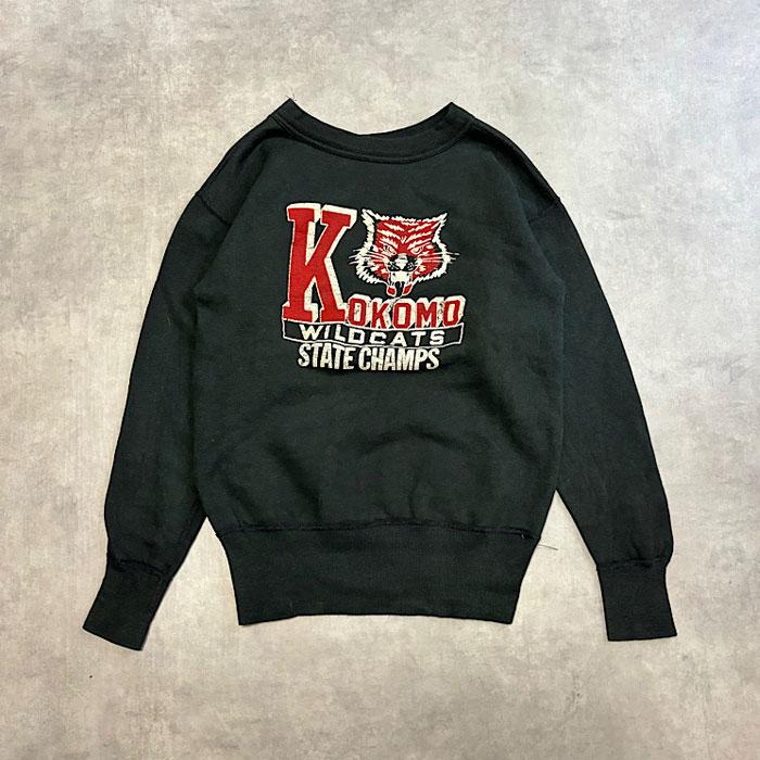 60's VINTAGE KOKOMO WILDCATS SWEAT SHIRTS/BLACK 60年代