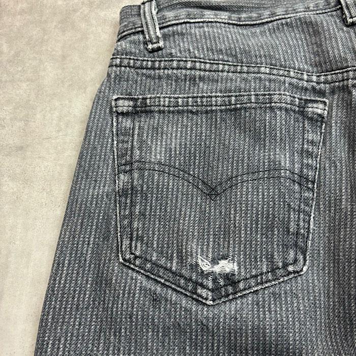 Levi's リーバイス 501 W33L34 80's LEVI'S 501 STRIPED BLACK JEANS Made in USA/W33L34