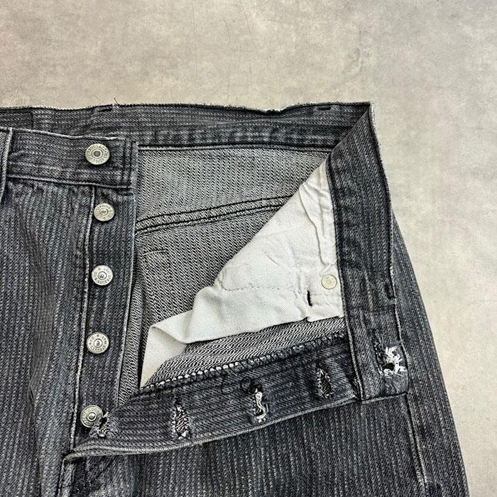 Levi's リーバイス 501 W33L34 80's LEVI'S 501 STRIPED BLACK JEANS Made in USA/W33L34