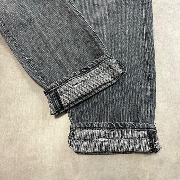 80's LEVI'S 501 STRIPED BLACK JEANS Made in USA/W33L34 リーバイス