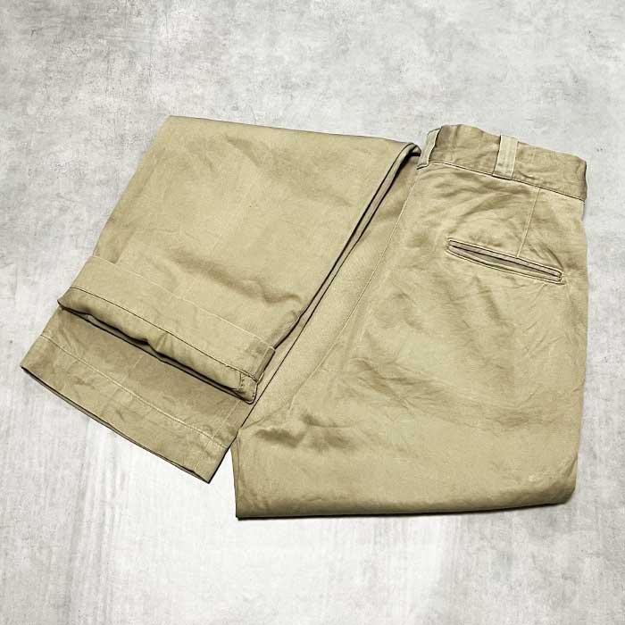 60's U.S ARMY ZIP CHINO TROUSERS W30/L34 60年代 アメリカ陸軍 ジッパーフライ チノ トラウザーズ｜navie｜18