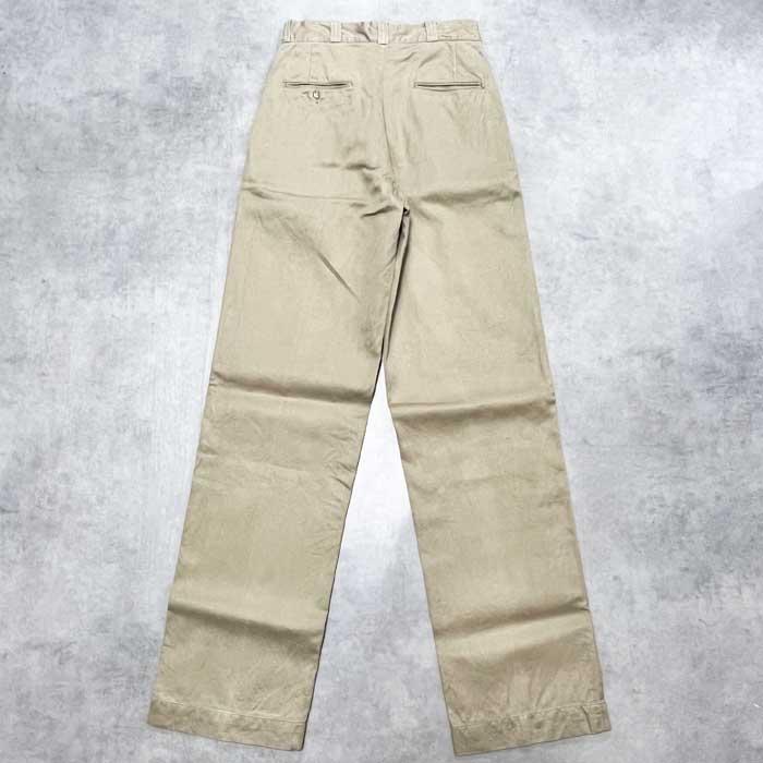 60's U.S ARMY ZIP CHINO TROUSERS W30/L34 60年代 アメリカ陸軍