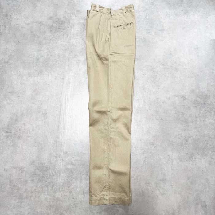 60's U.S ARMY ZIP CHINO TROUSERS W30/L34 60年代 アメリカ陸軍 ジッパーフライ チノ トラウザーズ｜navie｜03