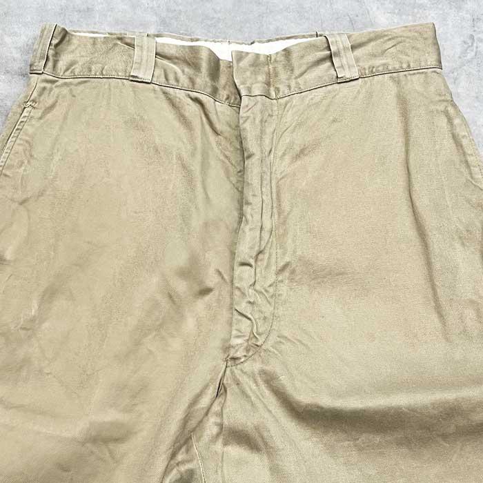 60s US.ARMY ミリタリー チノトラウザー 34×29 60's U.S ARMY ZIP CHINO TROUSERS W30/L34 60年代 アメリカ陸軍