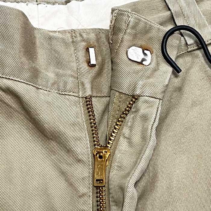 60's U.S ARMY ZIP CHINO TROUSERS W30/L34 60年代 アメリカ陸軍 ジッパーフライ チノ トラウザーズ｜navie｜06