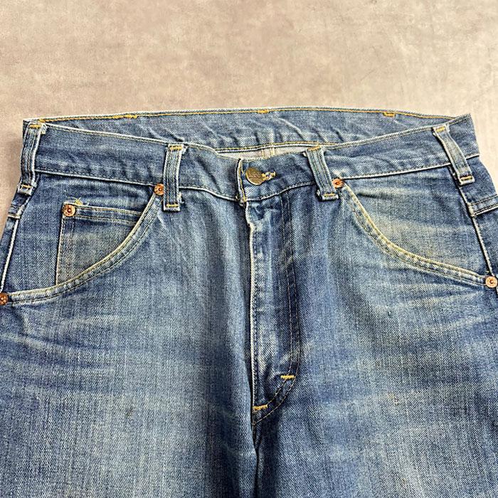 送料込み Lee デッドストック 200-0141 USA製 31インチ 古着 Deadstock!! 70s USA製 Lee 200-0141 真紺 インディゴ