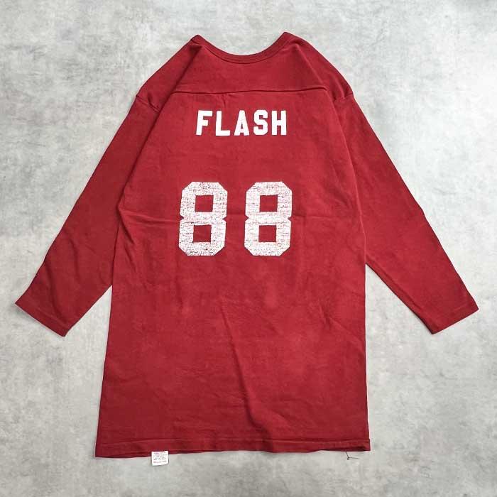 70's RUSSEL ATHLETIC FOOT BALL T-SHIRTS L/RED Made in USA 70