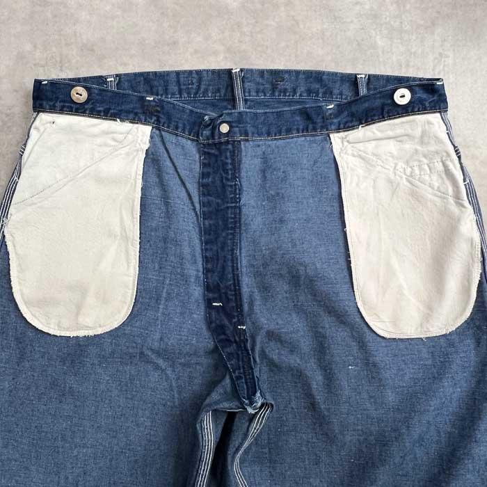 VINTAGE 50's UNION MADE DENIM PAINTER PANTS W41/L28 ヴィンテージ