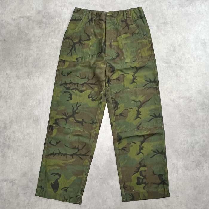 60's U.S ARMY CIVILIAN LEAF CAMO BAKER PANTS W32/L29 60年代