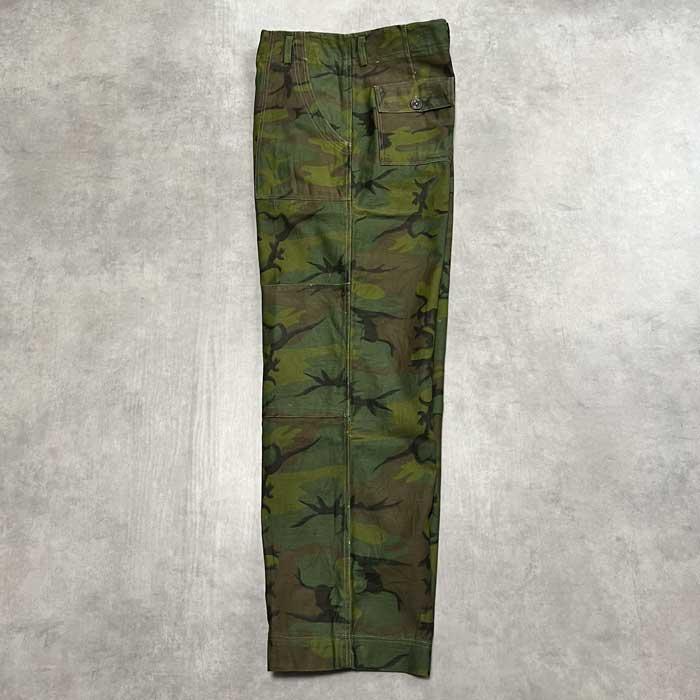 60's U.S ARMY CIVILIAN LEAF CAMO BAKER PANTS W32/L29 60年代