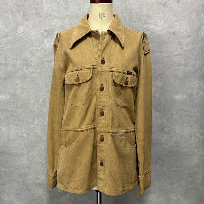 1970年代made in USA モールスキンジャケット 70's Wrangler Moleskin Cotton Shirts Jacket Made in USA