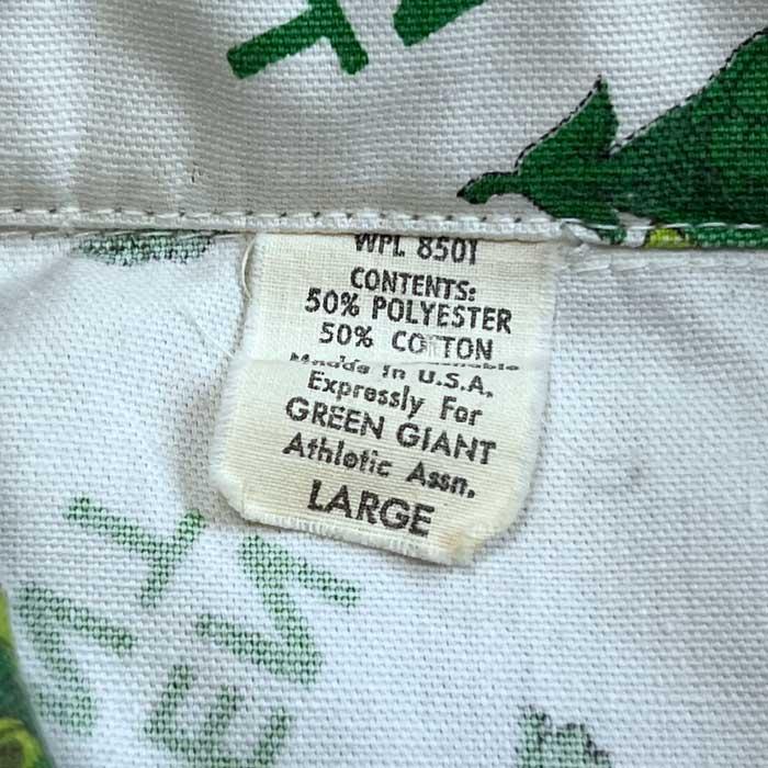 70's GREEN GIANT COACH JACKET Made in USA WHITE/Size L 70年代