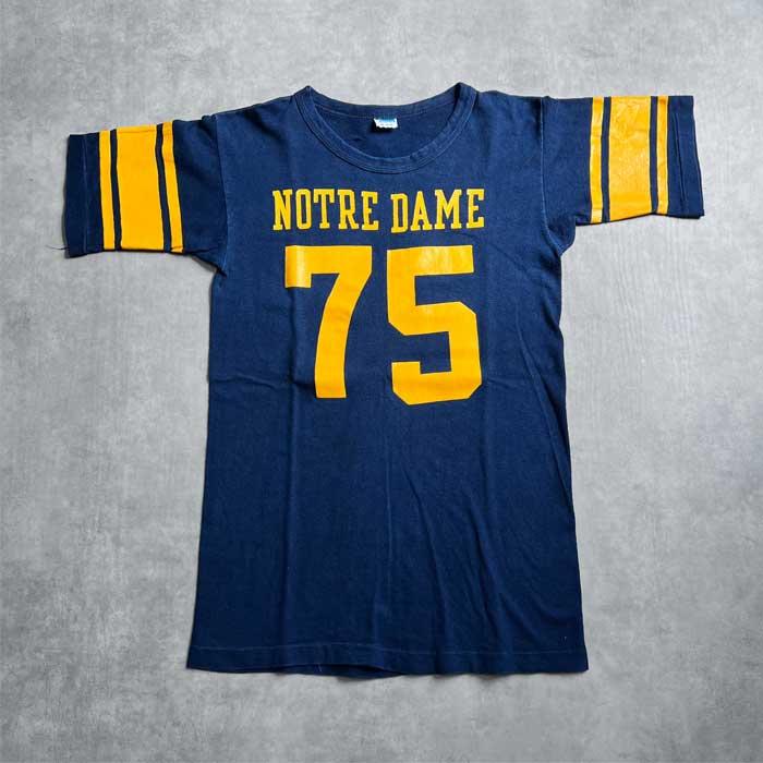 チャンピオン US NAVY フットボールT 70s Mサイズ Champion（チャンピオン） 70's CHAMPION FOOTBALL T-SHIRTS M/NAVY