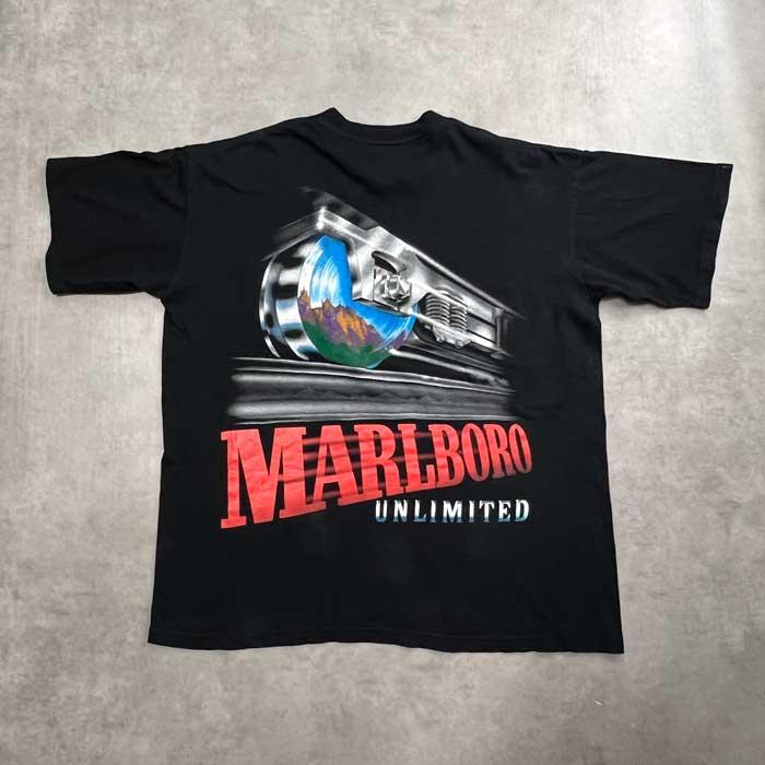 90's MARBORO UNLIMITED T-SHIRTS BLACK/XL Made in USA 90年代