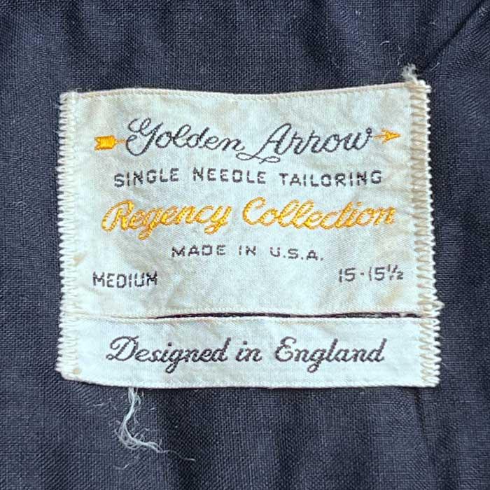 VINTAGE 60's GOLDEN ARROW REGENCY COLLECTION OPEN COLLAR SHORT