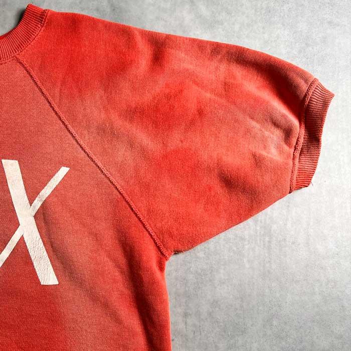 60s faded ラグラン半袖sweat VINTAGE 60'S FADED RED RAGLAN SHORT SLEEVE SWEAT SHIRTS