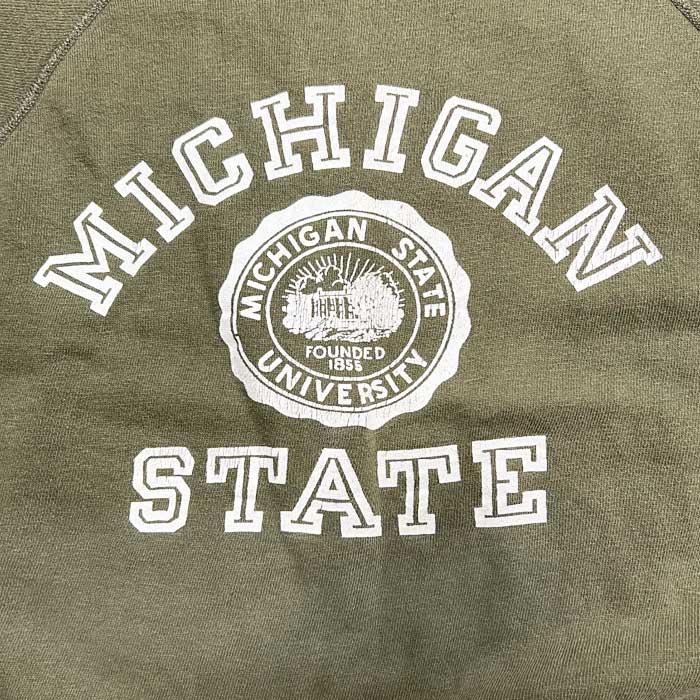 VINTAGE 60'S MICHIGAN STATE UNIVERSITY RAGLAN SHORT SLEEVE