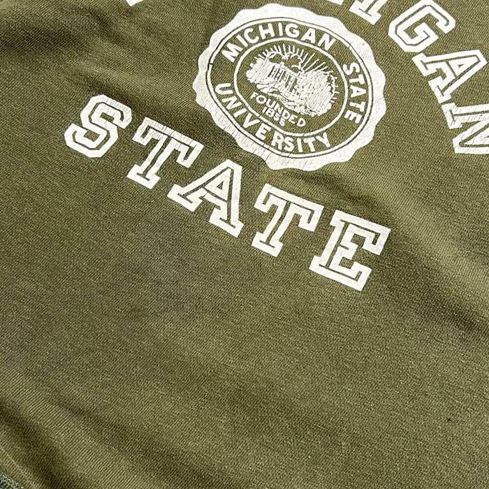 VINTAGE 60'S MICHIGAN STATE UNIVERSITY RAGLAN SHORT SLEEVE