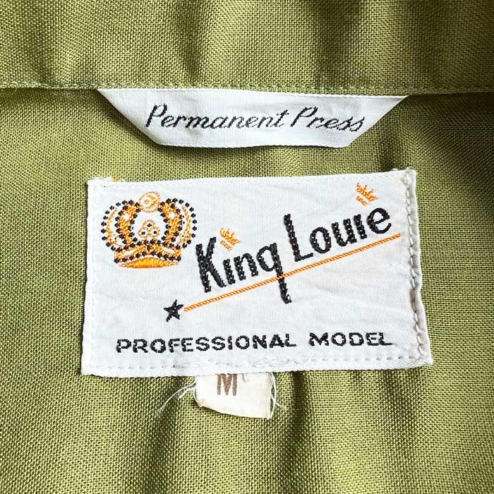 ウェア・シャツ 60's vintage king louie bowling shirt XL VINTAGE 60'S KING LOUIE BOWLING SHIRTS GREEN/M ヴィンテージ
