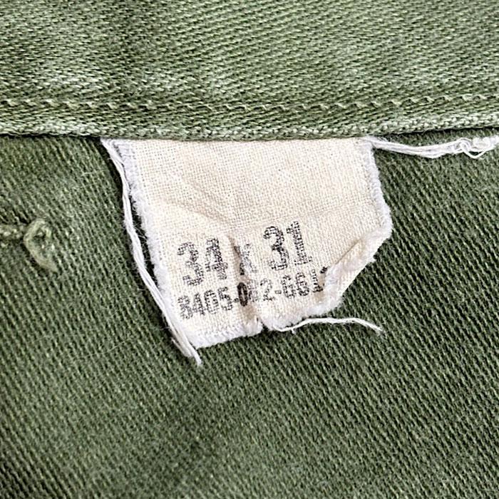70's U.S.ARMY BAKER PANTS OG-107 W30L31 70年代 ベイカー 70's U.S.ARMY BAKER PANTS OG-107 W30L31 70年代 ベイカー