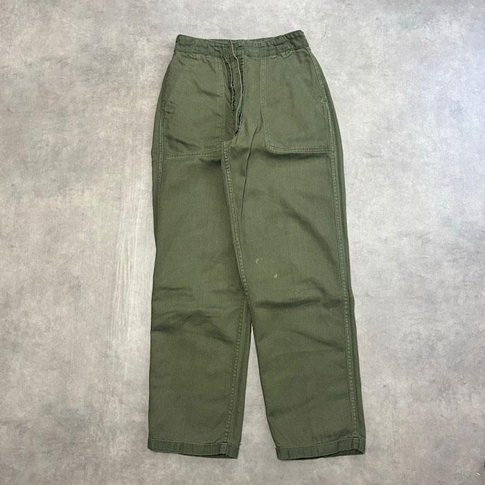 70's U.S.ARMY BAKER PANTS BOTTON FLY OG-107 W30L31 70年代 ベイカー