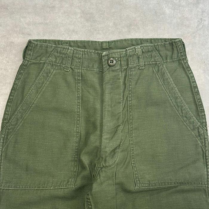 70's U.S.ARMY BAKER PANTS BOTTON FLY OG-107 W30L31 70年代