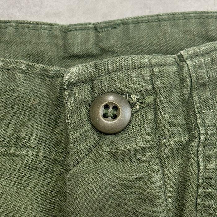 70's U.S.ARMY BAKER PANTS BOTTON FLY OG-107 W30L31 70年代 ベイカー
