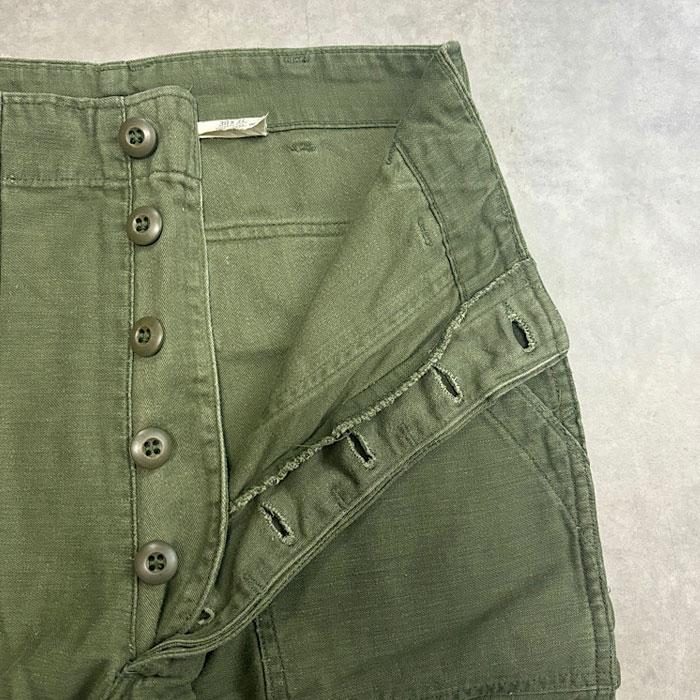 70's U.S.ARMY BAKER PANTS BOTTON FLY OG-107 W30L31 70年代