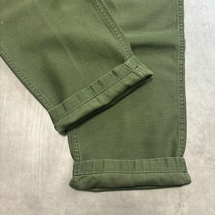 us army ベイカーパンツ　70s ボタンフライ　OG-107 ワークパンツ 70's U.S.ARMY BAKER PANTS BOTTON FLY OG-107 W30L31 70年代