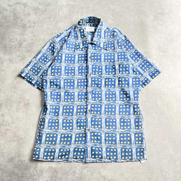 70'S KENT COLLECTION by ARROW SHORT SLEEVE SHIRTS BLUE/15-15.5 70