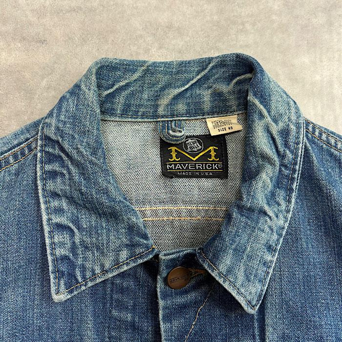 70's MARVERICK 3J03MJ DENIM JACKET Made in USA SIZE 40 70