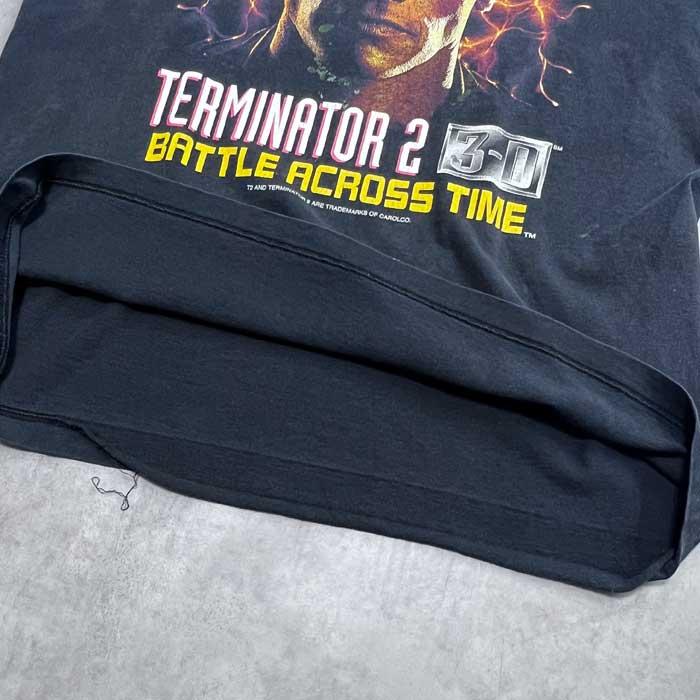 90'S TERMINATOR2 3-D BATTLE ACROSS TIME T-SHIRTS Made in USA BLACK
