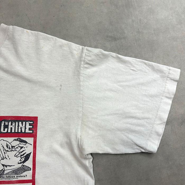 90's RAGE AGAINST THE MACHINE Barbara Kruger T-SHIRT WHITE/L 90's RAGE AGAINST THE MACHINE Barbara Kruger T-SHIRT WHITE/L