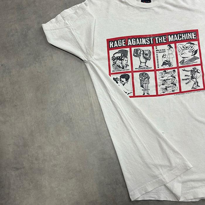 90's RAGE AGAINST THE MACHINE Barbara Kruger T-SHIRT WHITE/L 90's RAGE AGAINST THE MACHINE Barbara Kruger T-SHIRT WHITE/L